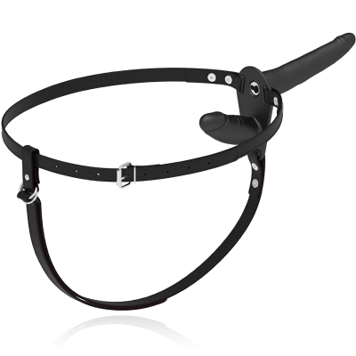 Harness Schwarzer Vibrator Mit Doppelpenetration | Fetish Submissive
