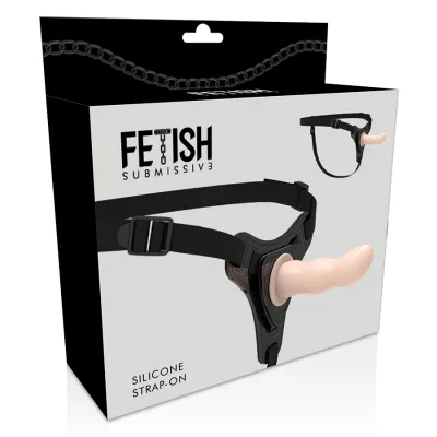 Harness Fleischfarbenes Silikon G-Spot 12,5cm – Fetish Submissive