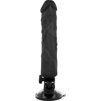 Realistischer Vibrator Schwarz 21cm | Basecock