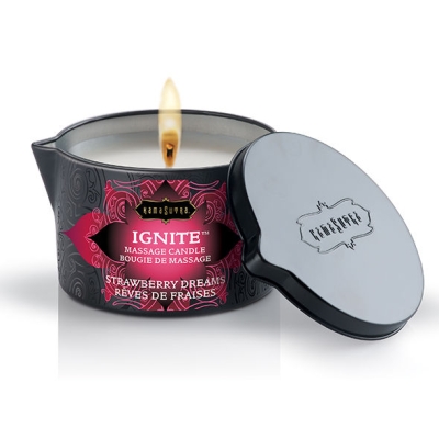 Massagekerze Erdbeertäume 170g | Kamasutra
