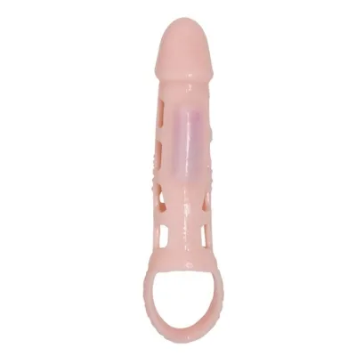 Penishülle Mit Vibration Und Strap Natural 13.5cm – Baile