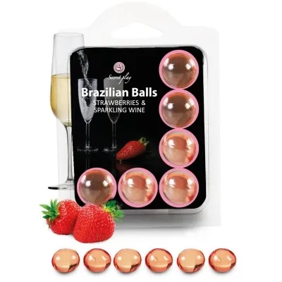 Set 6 Brazilian Balls Erdbeer Mit Cava – Secretplay