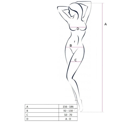 Bs058 Bodystocking Schwarz OneSize | Passion