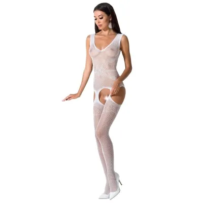Bs062 Bodystocking Weiss OneSize – Passion