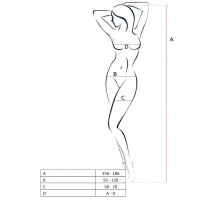 Bs055 Bodystocking Black Os – passion