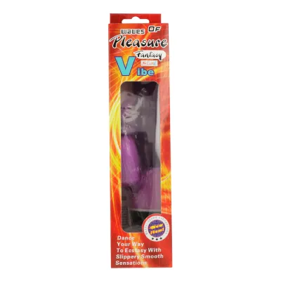 Waves Of Pleasure Fantasy Vibrator Mit Rabbit Lila 23cm | Baile