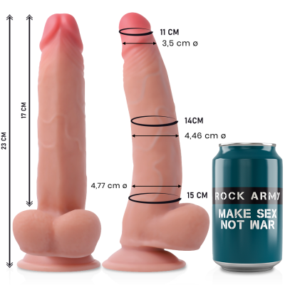 Dual Density Leopard Dildo 23cm | Rockarmy