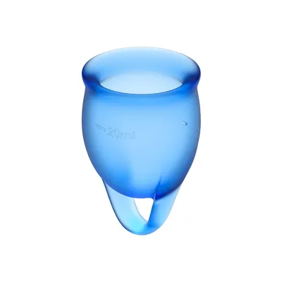 Menstruations Cup Dark Blue 15 + 20ml – Satisfyer