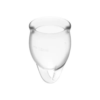 Menstruations Cup Clear 15 + 20ml – Satisfyer