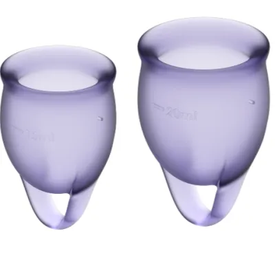 Menstruations Cup Purple 15 + 20ml – Satisfyer