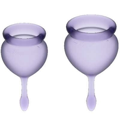 Menstruationscup Purple 15 + 20ml | Satisfyer