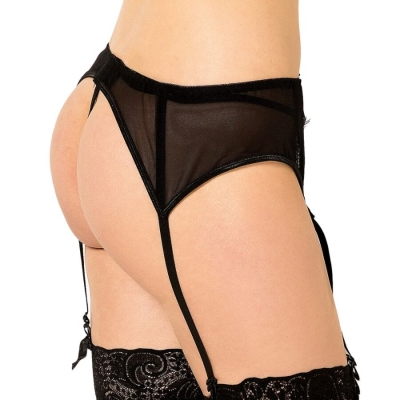 Lace Strapsgürtel Thong S/M  –  Queen Lingerie
