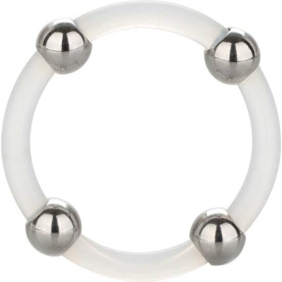 Steel Beaded Silikon Ring L | Calex