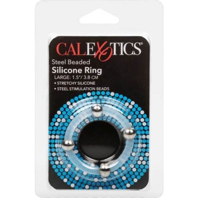 Steel Beaded Silikon Ring L | Calex