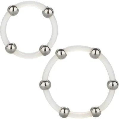 Steel Beaded Silikon Ring Set – Calex