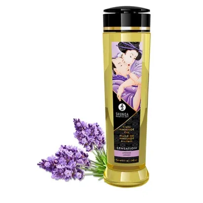 Sinnliches Massageöl Lavendel – Shunga