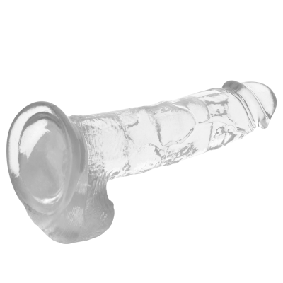 Realistischer Dildo Transparent 22x4.6cm | Xray