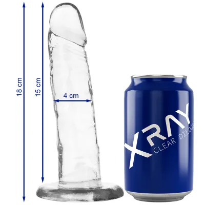 Clear Dildo Transparent 18 X 4cm – Xray
