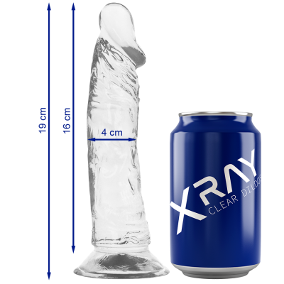 Clear Dildo Transparent 19x4cm | Xray