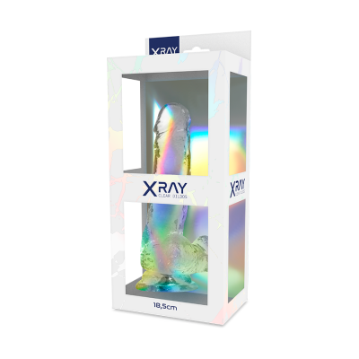 Realistischer Dildo Clear  18.5 X 3.8cm | Xray