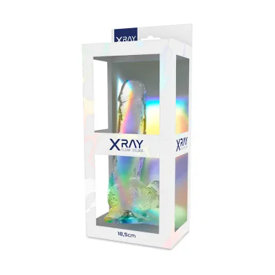 Realistischer Dildo Clear 18.5 X 3.8cm – Xray