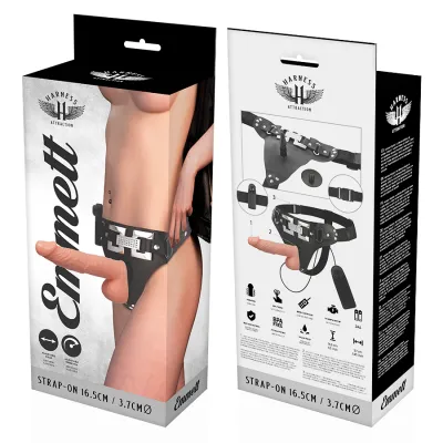 Harness Emmett Realistischer Vibrator 16,5 X 3,7cm – Harness Attraction