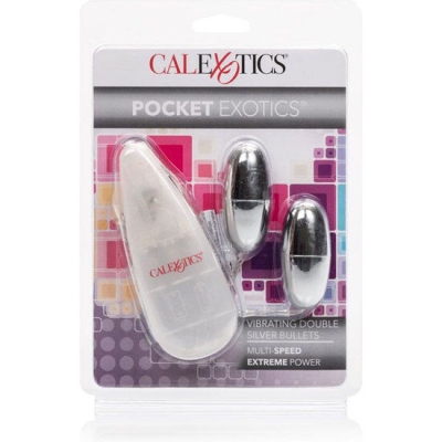 Vibrierende Kugeln Silber Duo | Calex
