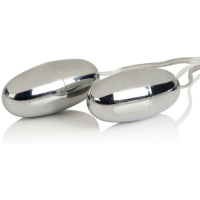 Vibrierende Kugeln Silber Duo | Calex