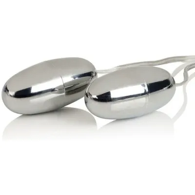 Vibrierende Kugeln Silber Duo – Calex