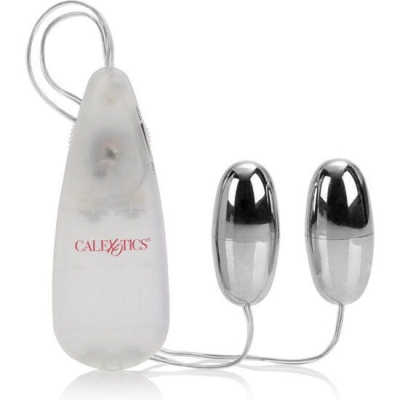 Vibrierende Kugeln Silber Duo | Calex