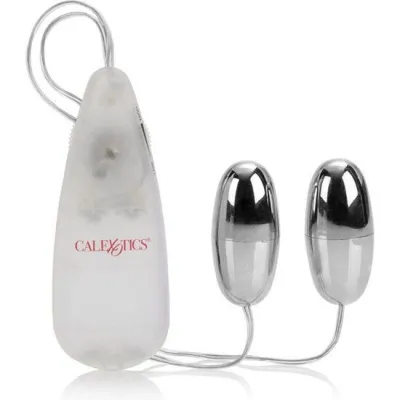 Vibrierende Kugeln Silber Duo – Calex