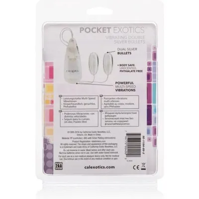 Vibrierende Kugeln Silber Duo – Calex