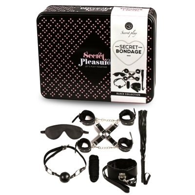 BDSM Set 8 Teilig Schwarz | Secretplay