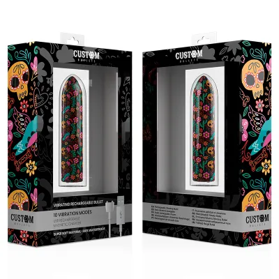Floral Rechargeable Bullet 10 Intensities – Custom Bullets