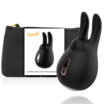 Rabbit Klitorisstimulator Schwarz / Gold | Coquette Chic Desire