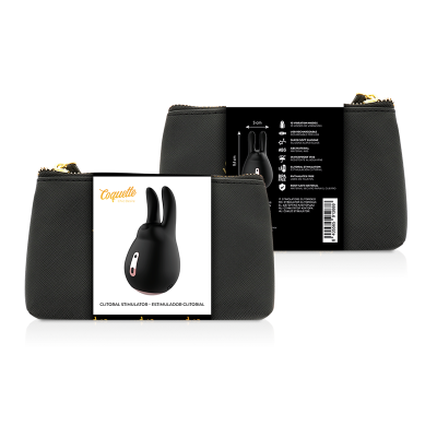 Rabbit Klitorisstimulator Schwarz / Gold | Coquette Chic Desire