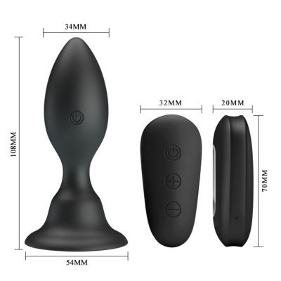Analplug Mit Vibration Schwarz | Mr Play