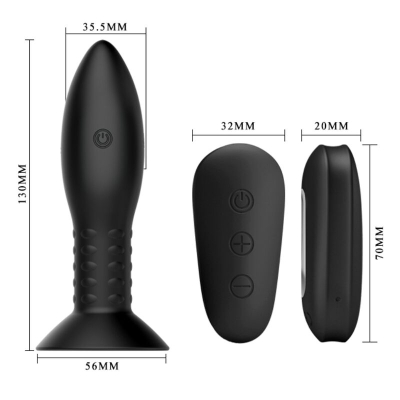 Plug Mit Schwarzen Rotierenden Perlen | Mr Play