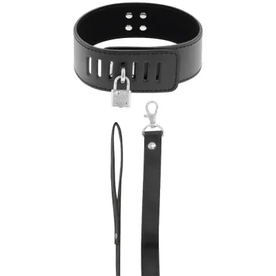 BDSM Collar with Black Lock – Darkness