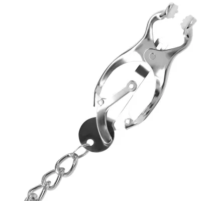 Nippelklemme Aus Metall Mit Kette – Darkness