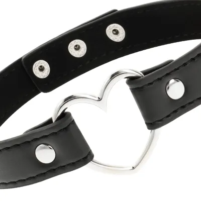 Vegane Leder Halskette Herz – Coquette Chic Desire
