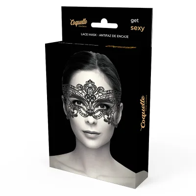 Wide Black Lace Mask – Coquette Chic Desire