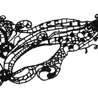 Fine Black Lace Mask – Coquette Chic Desire