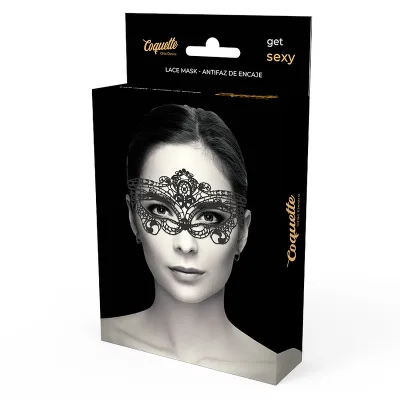 Fine Black Lace Mask – Coquette Chic Desire