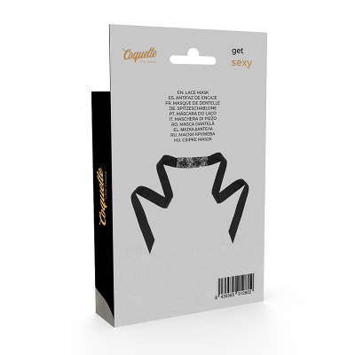 Schwarze Spitzenmaske Mit Band | Coquette Chic Desire