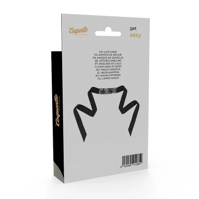 Black Lace Mask with Ribbon – Coquette Chic Desire