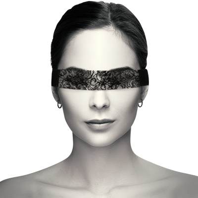 Schwarze Spitzenmaske Mit Band | Coquette Chic Desire