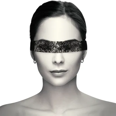 Black Lace Mask with Ribbon – Coquette Chic Desire