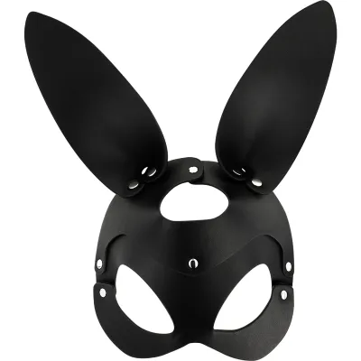 Vegan Leather Mask with Bunny Ears – Coquette Chic Desire