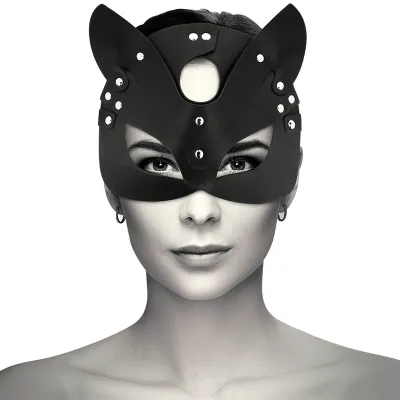 Vegane Ledermaske Mit Katzenohren – Coquette Chic Desire